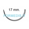 SUTURA ASSORBIBILE POLYGLACTINE 910 USP 5/0 AGO 1/2 TAGLIO INVERSO 17 MM.